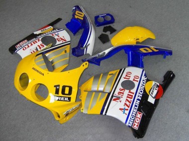 Purchase 1990-1998 Yellow Blue Silver White Red Nastro Azzurro Breil 10 Honda CBR250RR MC22 Motorcycle Fairings UK