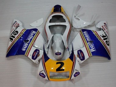 Purchase 1994-1996 White Blue Yellow Honda NSR250 MC28 P4 Bike Fairing Kit UK