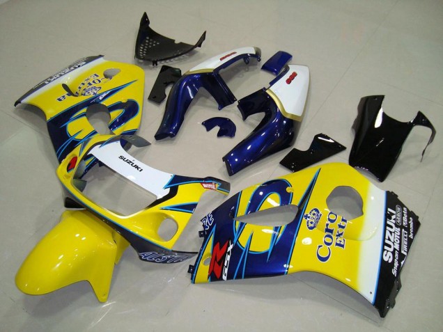 Purchase 1996-2000 Yellow Corona Suzuki GSXR 600 Motorcycle Fairings UK Purchase 1996-2000 Yellow Corona Suzuki GSXR 600 Motorcycle Fairings UK
