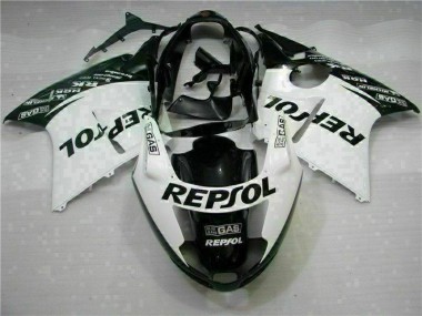 Purchase 1996-2007 White Black Repsol Honda CBR1100XX Replacement Motorcycle Fairings UK