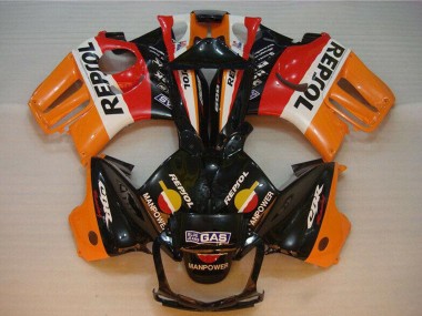 Purchase 1995-1996 Orange White Red Glossy Black Repsol Honda CBR600 F3 Motorcycle Fairings UK