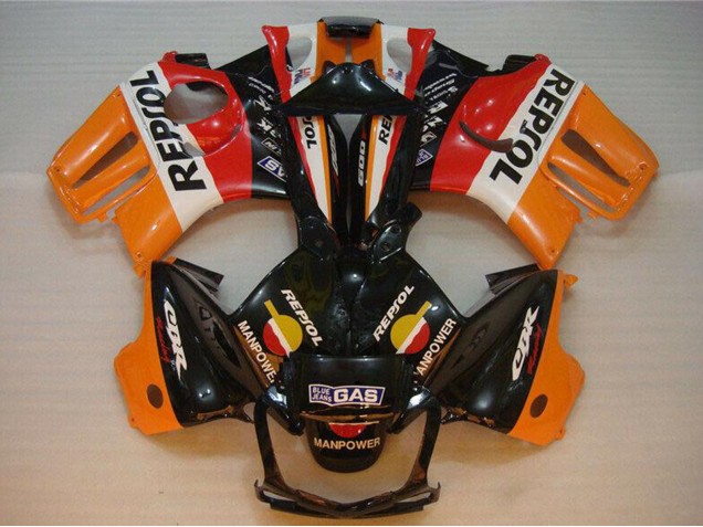Purchase 1995-1996 Orange White Red Glossy Black Repsol Honda CBR600 F3 Motorcycle Fairings UK