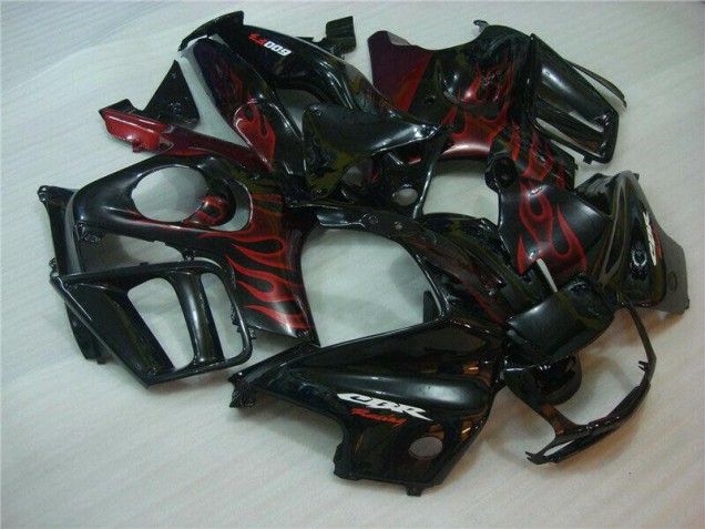 Purchase 1995-1998 Black Red Flame Honda CBR600 F3 Motorcycle Fairings UK Purchase 1995-1998 Black Red Flame Honda CBR600 F3 Motorcycle Fairings UK