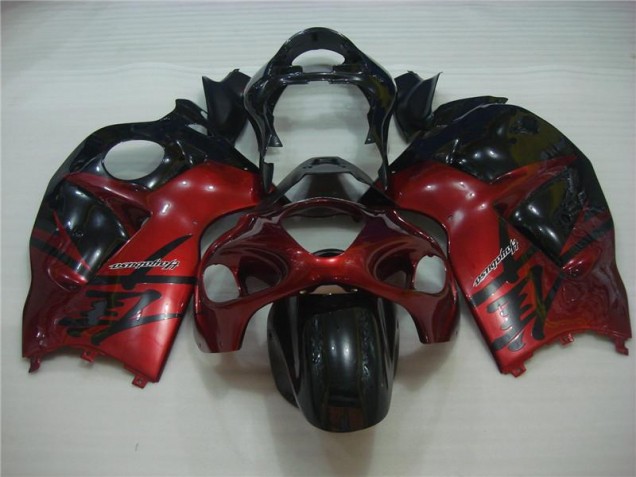 Purchase 1996-2007 Red Black Suzuki GSXR 1300 Hayabusa Motorcycle Fairing Kit UK