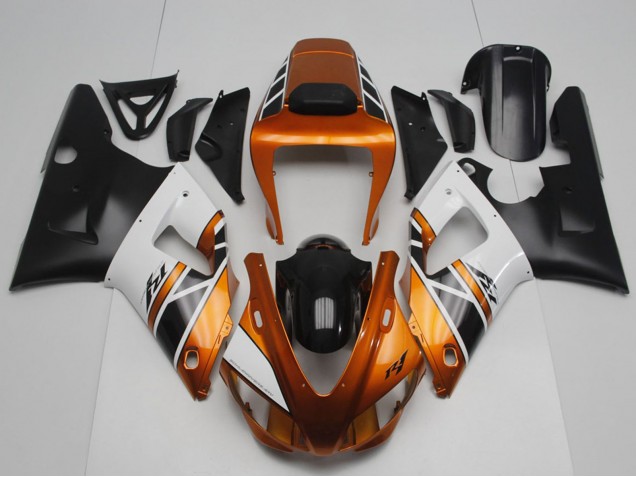 Purchase 1998-1999 Orange Gold Grey White Black Yamaha YZF R1 Motorcycle Fairings UK