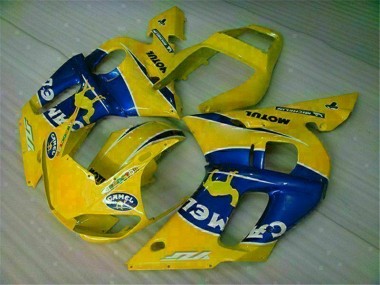 Purchase 1998-2002 Yellow Blue Yamaha YZF R6 Motorcycle Fairing Kit UK