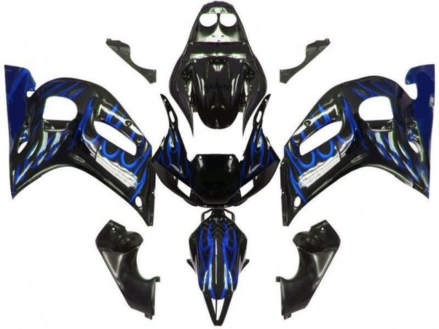 Purchase 1998-2002 Black Blue Flame Yamaha YZF R6 Motorcycle Bodywork UK Purchase 1998-2002 Black Blue Flame Yamaha YZF R6 Motorcycle Bodywork UK