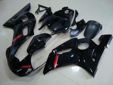 Purchase 1998-2002 Glossy Black Red Decals Yamaha YZF R6 Motorcycle Fairings Kits UK