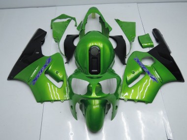 Purchase 2000-2001 Green and Black Kawasaki ZX12R Motorcycle Fairing Kits UK