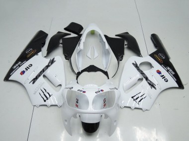 Purchase 2000-2001 White Black Elf Monster Kawasaki ZX12R Motorcycle Fairings UK