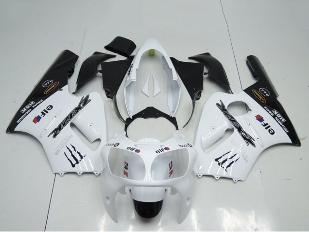 Purchase 2000-2001 White Black Elf Monster Kawasaki ZX12R Motorcycle Fairings UK