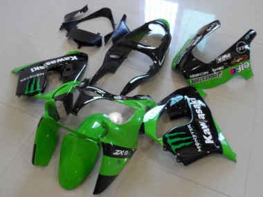 Purchase 2000-2001 Green Monster Kawasaki ZX9R Motorcycle Fairings UK