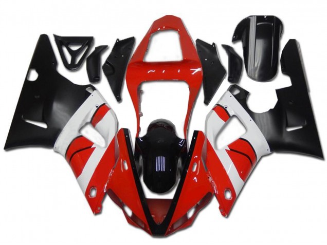 Purchase 2000-2001 Red White Glossy Black Yamaha YZF R1 Motorcycle Fairing UK