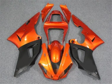 Purchase 2000-2001 Orange Black Yamaha YZF R1 Motorcycle Fairings Kit UK