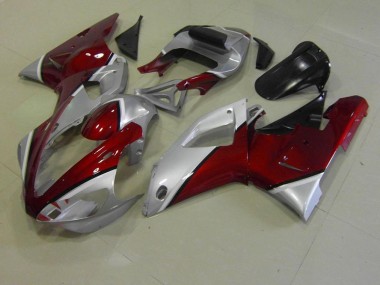 Purchase 2000-2001 Red and Silver Yamaha YZF R1 Replacement Motorcycle Fairings UK