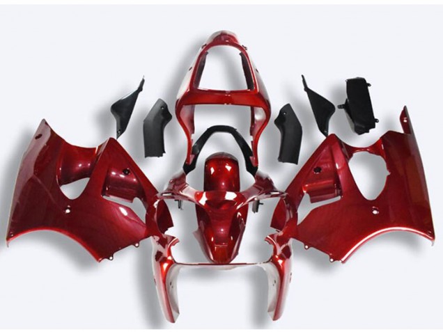 Purchase 2000-2002 Red Kawasaki ZX6R Motorcycle Fairings UK