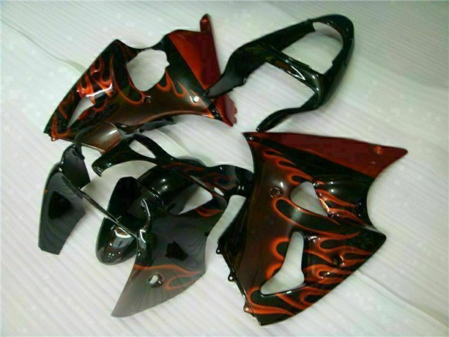Purchase 2000-2002 Black Red Flame Kawasaki ZX6R Motorcycle Fairing Kits UK Purchase 2000-2002 Black Red Flame Kawasaki ZX6R Motorcycle Fairing Kits UK