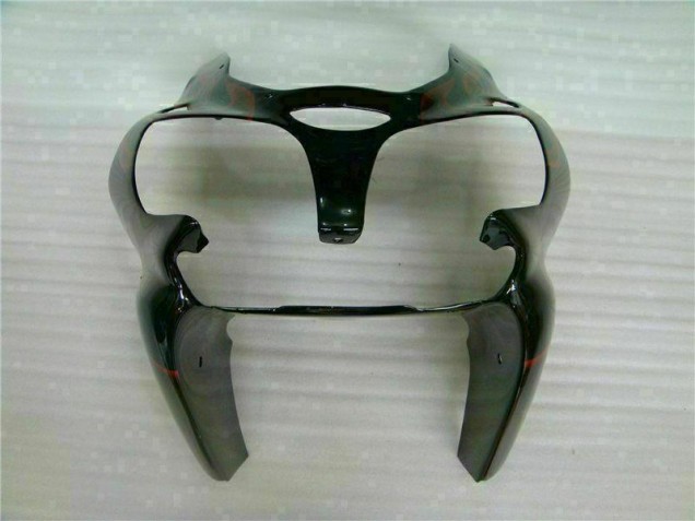 Purchase 2000-2002 Black Red Flame Kawasaki ZX6R Motorcycle Fairing Kits UK Purchase 2000-2002 Black Red Flame Kawasaki ZX6R Motorcycle Fairing Kits UK
