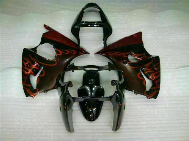 Purchase 2000-2002 Black Red Flame Kawasaki ZX6R Motorcycle Fairing Kits UK Purchase 2000-2002 Black Red Flame Kawasaki ZX6R Motorcycle Fairing Kits UK