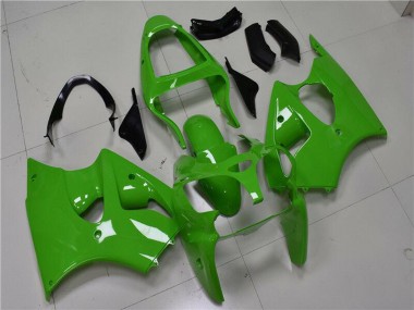 Purchase 2000-2002 Green Black Kawasaki ZX6R Motorcycle Fairings UK