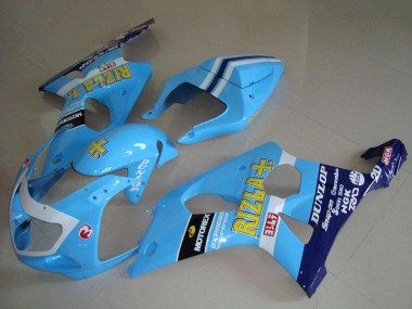 Purchase 2000-2002 Light Blue Yellow Black White Yellow Rizla Suzuki GSXR 1000 Motorcycle Fairings UK
