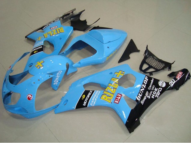 Purchase 2000-2002 Light Blue Yellow Black Rizla Suzuki GSXR 1000 Motorcycle Fairings UK