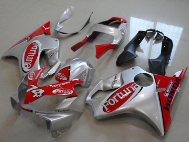 Purchase 2000-2006 Silver Red Fortuna 74 Honda VTR1000 Motorcycle Fairings UK