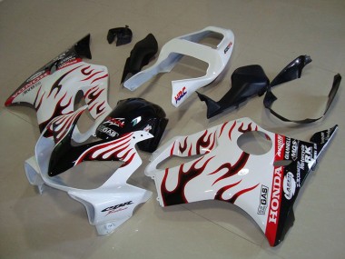 Purchase 2001-2003 White Red Glossy Black Flame Honda CBR600 F4i Motorcycle Fairings UK