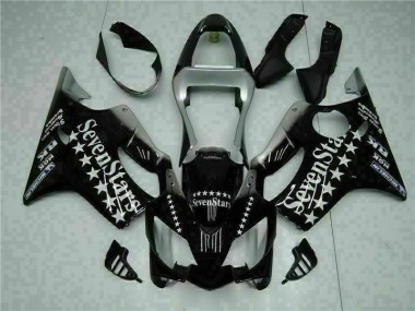 Purchase 2001-2003 Black White Seven Stars Honda CBR600 F4i Bike Fairing UK