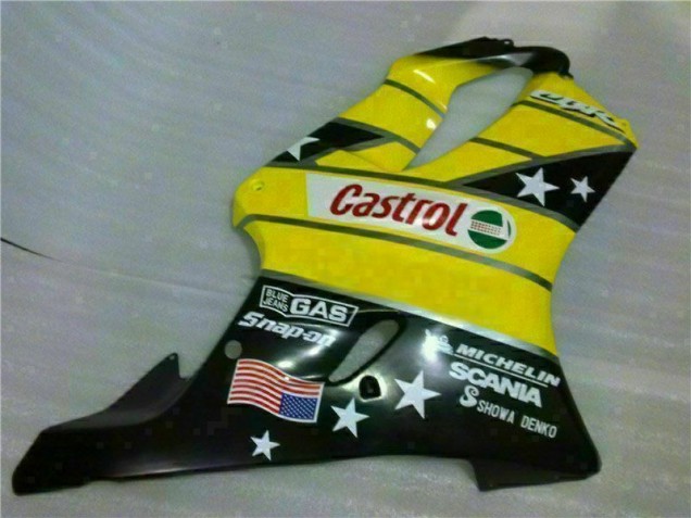 Purchase 2001-2003 Yellow Black Castrol Cycle World Honda CBR600 F4i Motorcycle Bodywork UK Purchase 2001-2003 Yellow Black Castrol Cycle World Honda CBR600 F4i Motorcycle Bodywork UK