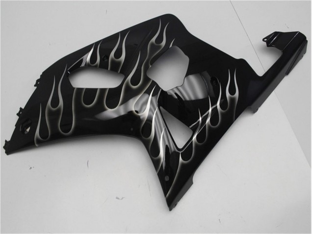 Purchase 2001-2003 Black White Flame Suzuki GSXR 600/750 Motorcycle Fairing Kits UK Purchase 2001-2003 Black White Flame Suzuki GSXR 600/750 Motorcycle Fairing Kits UK