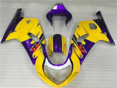 Purchase 2001-2003 Yellow Purple Suzuki GSXR 600/750 Motorcycle Fairings UK