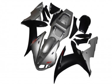 Purchase 2002-2003 Silver Matte Black Yamaha YZF R1 Motorcycle Fairings UK