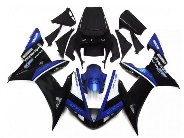 Purchase 2002-2003 Black White Blue Yamaha YZF R1 Motorcycle Fairings UK