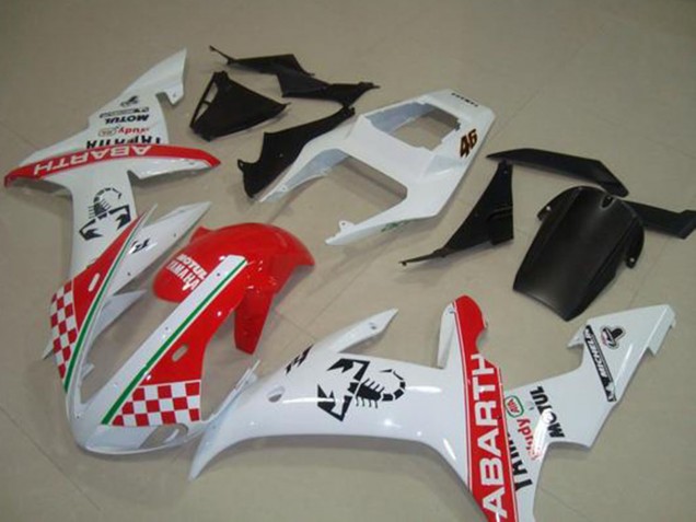 Purchase 2002-2003 White Red Green Abarth Motul Michelin Yamaha YZF R1 Motorcycle Fairings UK