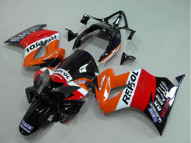 Purchase 2002-2013 Orange White Red Glossy Black Repsol Honda VFR 800 Motorcycle Fairing UK