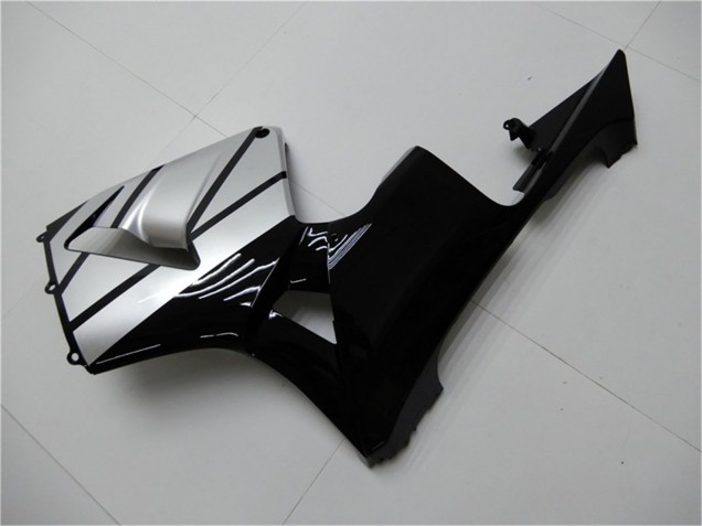 Purchase 2003-2004 Silver Glossy Black Stripe Honda CBR600RR Motorcycle Fairings UK