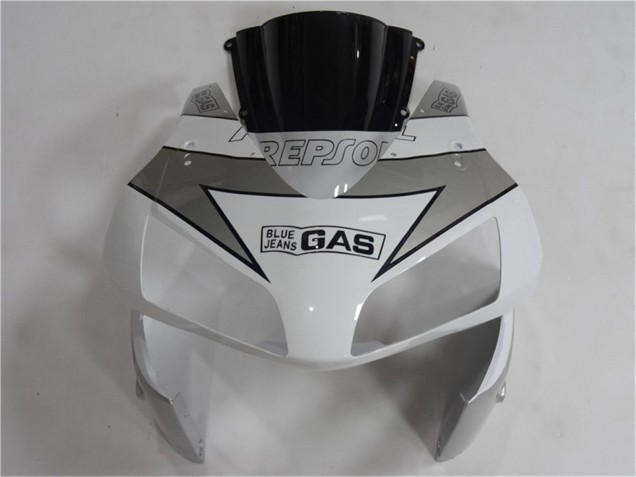 Purchase 2003-2004 White Silver Black Repsol Honda CBR600RR Motorcycle Fairing UK