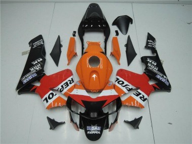 Purchase 2003-2004 Orange Red Black Repsol Honda CBR600RR Motor Bike Fairings UK