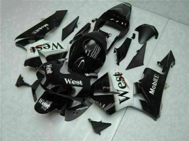 Purchase 2003-2004 Black West Honda CBR600RR Motorcycle Fairings Kit UK