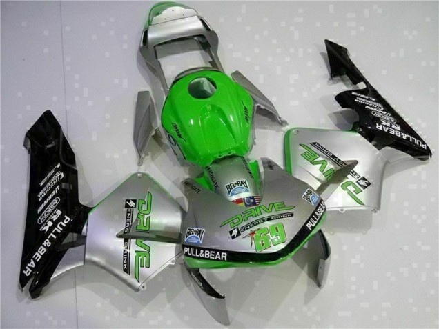 Purchase 2003-2004 Silver Green Glossy Black Honda CBR600RR Motorcycle Fairing UK