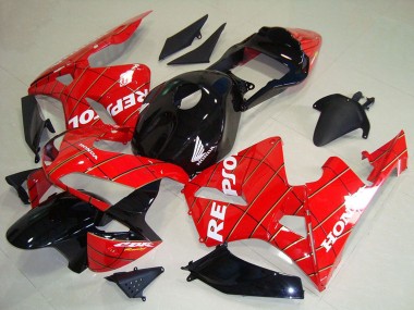 Purchase 2003-2004 Red Glossy Black Spider Man White Repsol Honda CBR600RR Motorcycle Fairings UK