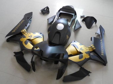 Purchase 2003-2004 Matte Black Gold Honda CBR600RR Motorcycle Fairings UK