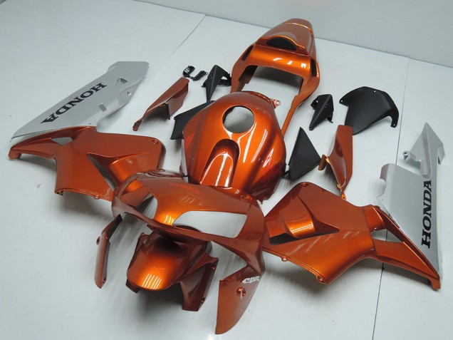 Purchase 2003-2004 Silver Orange Honda CBR600RR Motorcycle Fairings UK