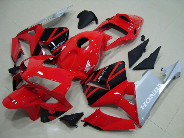 Purchase 2003-2004 Red Silver Glossy Black Honda CBR600RR Motorcycle Fairings UK