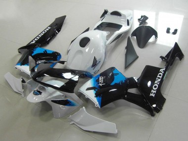Purchase 2003-2004 White Blue Glossy Black Honda CBR600RR Motorcycle Fairings UK