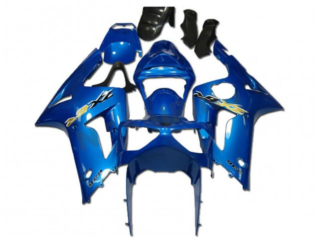 Purchase 2003-2004 Green White Black Silkolene Kawasaki ZX6R Motorcycle Fairings UK