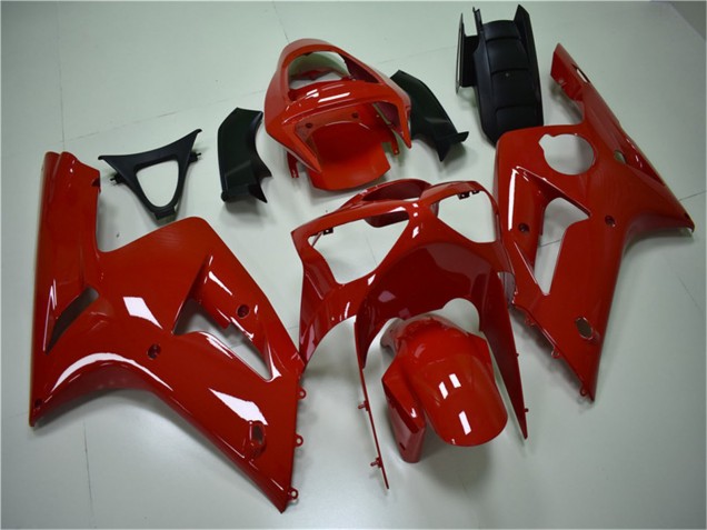 Purchase 2003-2004 Red Kawasaki ZX6R Motorcycle Fairing Kits UK
