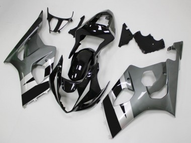 Purchase 2003-2004 Glossy Black Silver Grey Suzuki GSXR 1000 Motorcycle Fairings UK