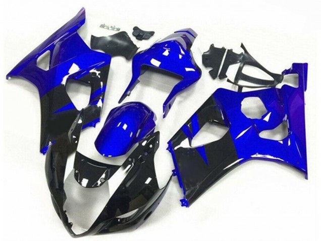 Purchase 2003-2004 Blue Glossy Black Stripe Suzuki GSXR 1000 Motorcycle Fairings UK